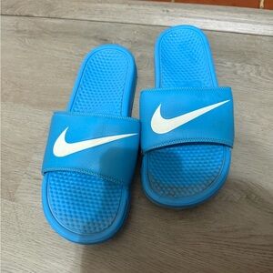 Nike Bright Blue Slide Sandals